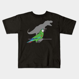 t-rex severe macaw Kids T-Shirt